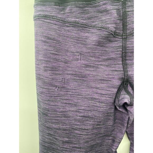LULULEMON PURPLE MAUVE/BLACK LEGGINGS SZ 4 - Picture 3 of 12